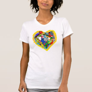 I heart parrots cute cartoon T-Shirt