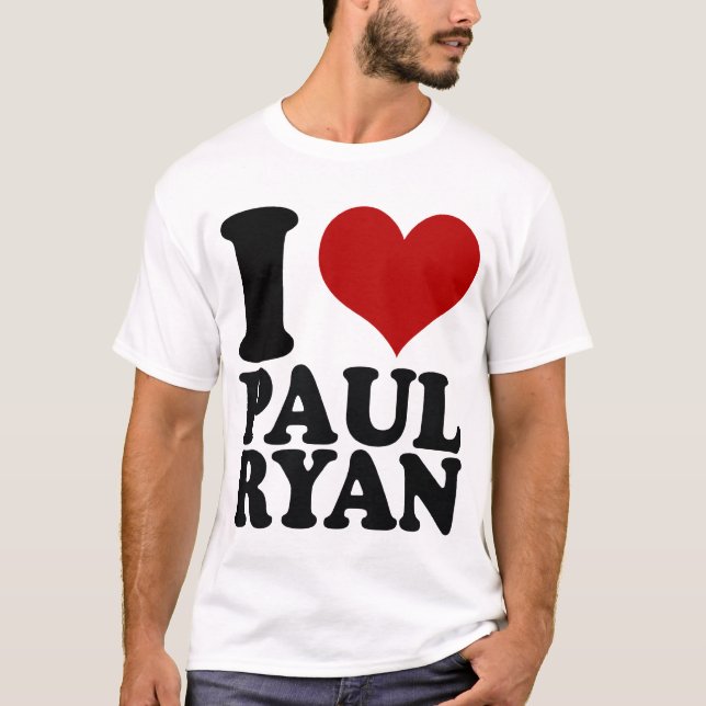 I heart Paul Ryan t shirt (Front)