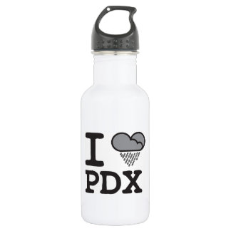 I Heart PDX - Heart Shaped Rain Cloud 532 Ml Water Bottle
