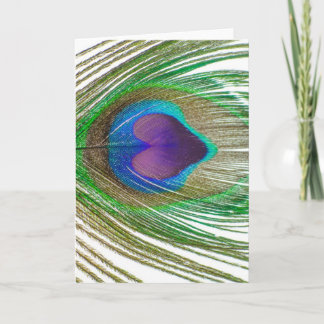 I Heart Peacocks Card