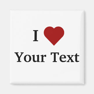 I Heart (personalise) magnet