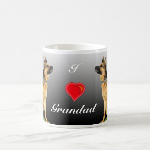 I (heart) Personalised German Shepherd Coffee Mug
