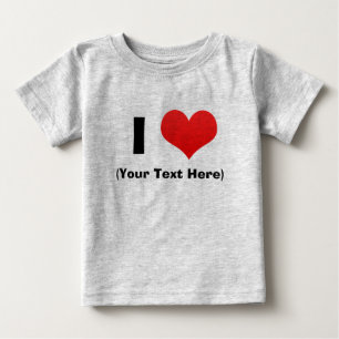 I Heart Personalised T Shirts