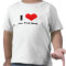 I Heart Personalised T Shirts