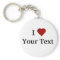I Heart (personalize) keychain