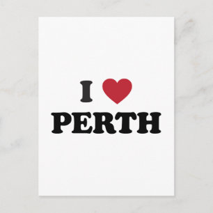 I Heart Perth Australia Postcard