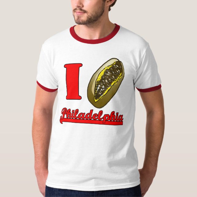 I heart Philly cheesesteaks t-shirt (Front)