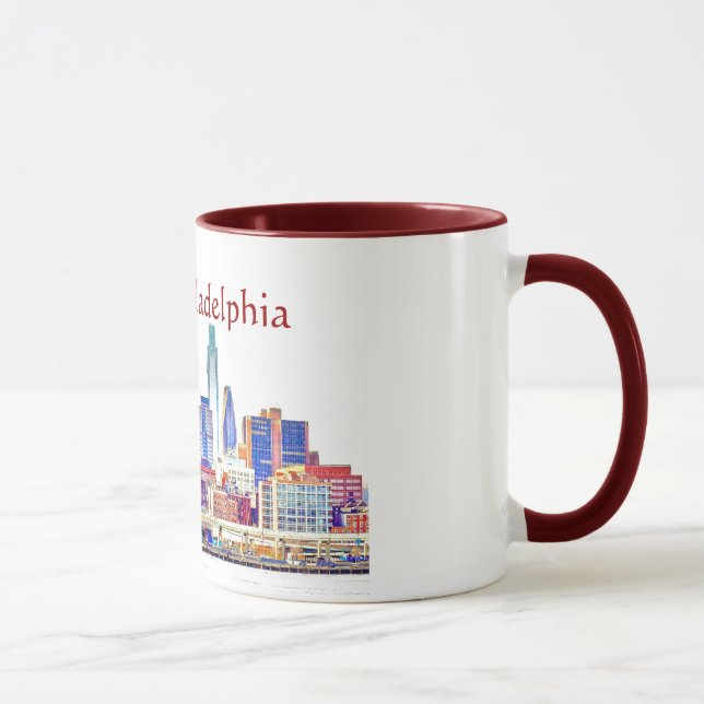 I Heart Philly Colour Sketch Mug (Right)