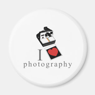 I heart photos magnet