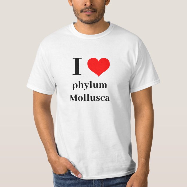 I heart phylum Mollusca T-Shirt (Front)