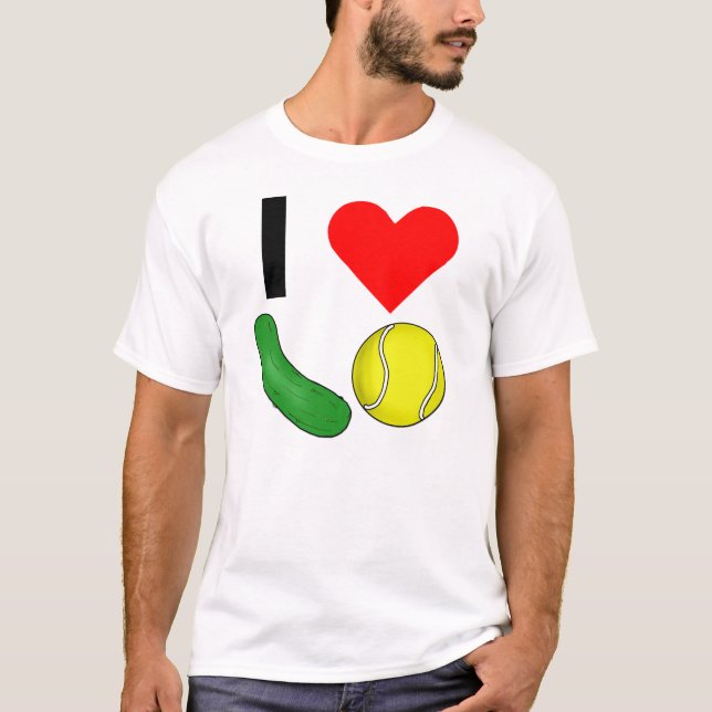 I Heart Pickle Ball T-Shirt (Front)