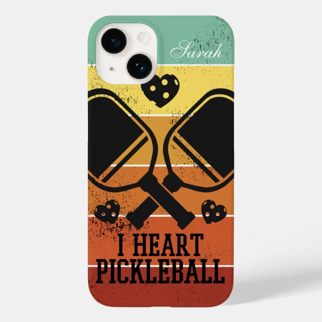 I Heart Pickleball Case-Mate iPhone Case (Back)