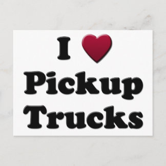 I Heart Pickup Trucks Postcard