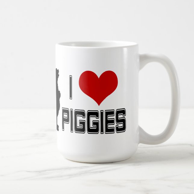 I Heart Piggies coffe mug (Right)