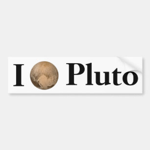 I Heart Pluto Bumper Sticker