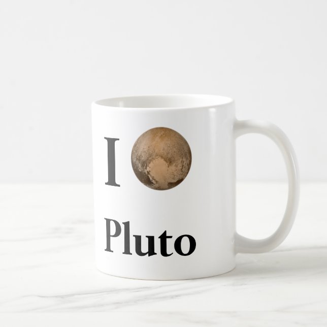 I Heart Pluto Coffee Mug (Right)