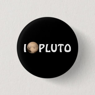 I Heart Pluto New Horizon Button