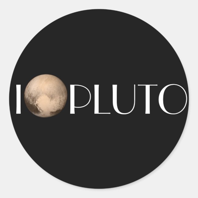 I Heart Pluto New Horizon Sticker (Front)