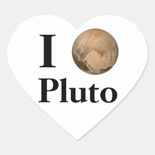 I Heart Pluto Sticker