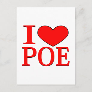 I Heart Poe Postcard