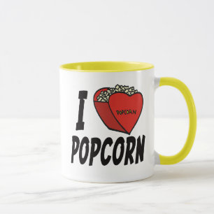 I Heart Popcorn mug