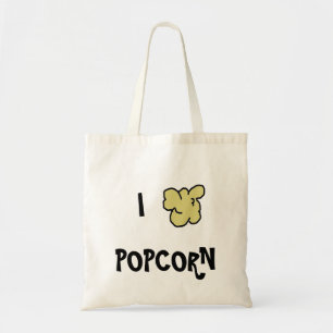 I Heart Popcorn Tote Bag