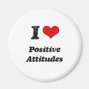 I Heart Positive Attitudes Magnet
