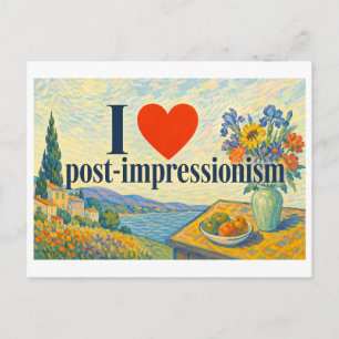 "I [Heart] Post-Impressionism" Postcard