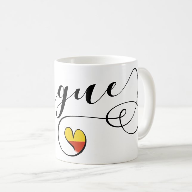 I Heart Prague, Czech Republic Coffee Mug (Front Right)