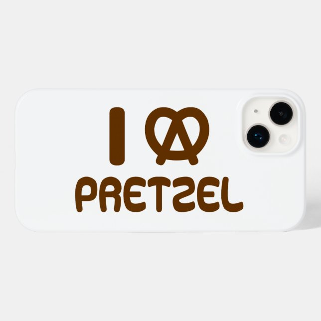 I Heart Pretzel Case-Mate iPhone Case (Back (Horizontal))