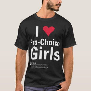 I Heart Pro-Choice Girls T-Shirt