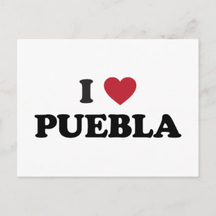 I Heart Puebla Mexico Postcard