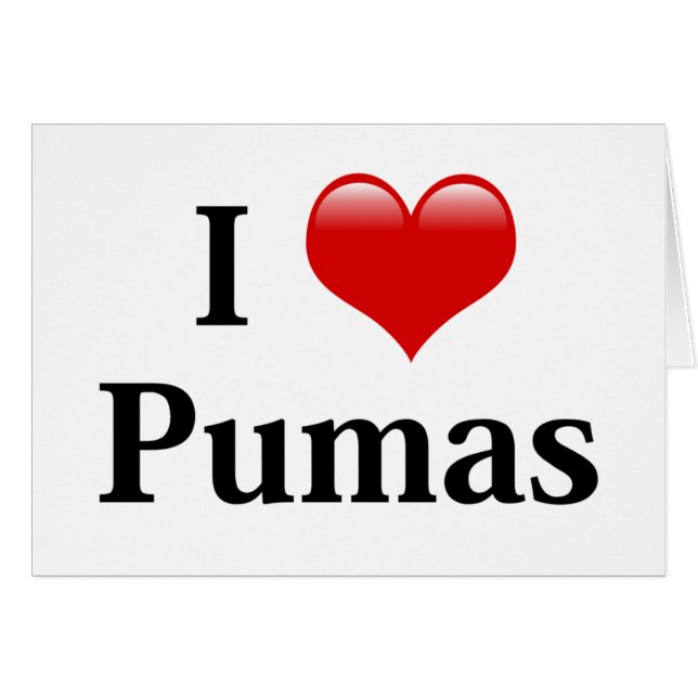 I Heart Pumas (Front Horizontal)