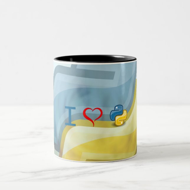 I Heart Python Two-Tone Coffee Mug (Center)
