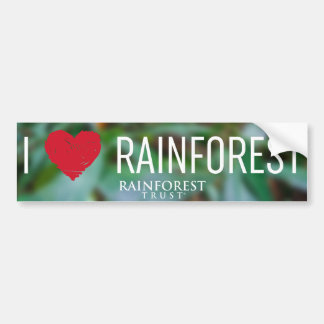 I Heart Rainforest Bumper Sticker