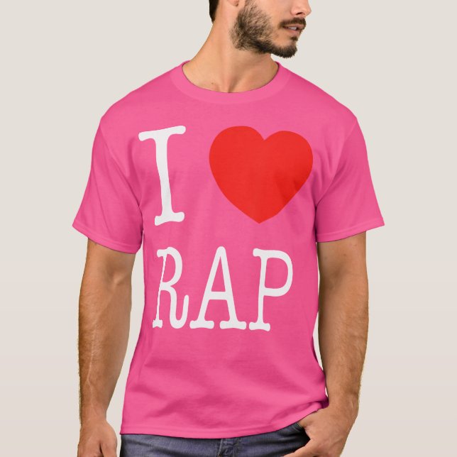 I Heart Rap I Love Rap Music Hip-Hop 	 Dj Mc Frees T-Shirt (Front)