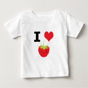 I Heart Raspberries Baby T-Shirt