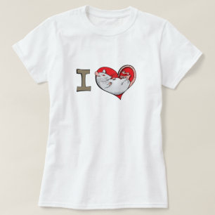 I heart rats (albino) T-Shirt