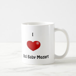 I Heart Red Baby Mozart Coffee Mug
