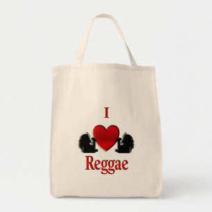 I Heart Reggae Double Sided Tote Bag