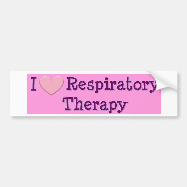 I heart Respiratory Therapy Bumper Sticker (Front)