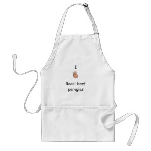 I heart roast beef perogies Apron