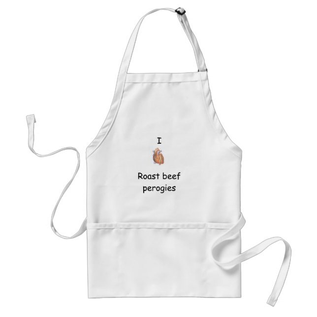 I heart roast beef perogies Apron (Front)
