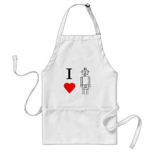 i heart robots standard apron