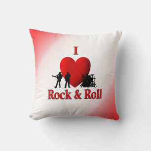 I Heart Rock and Roll Mojo Pillow