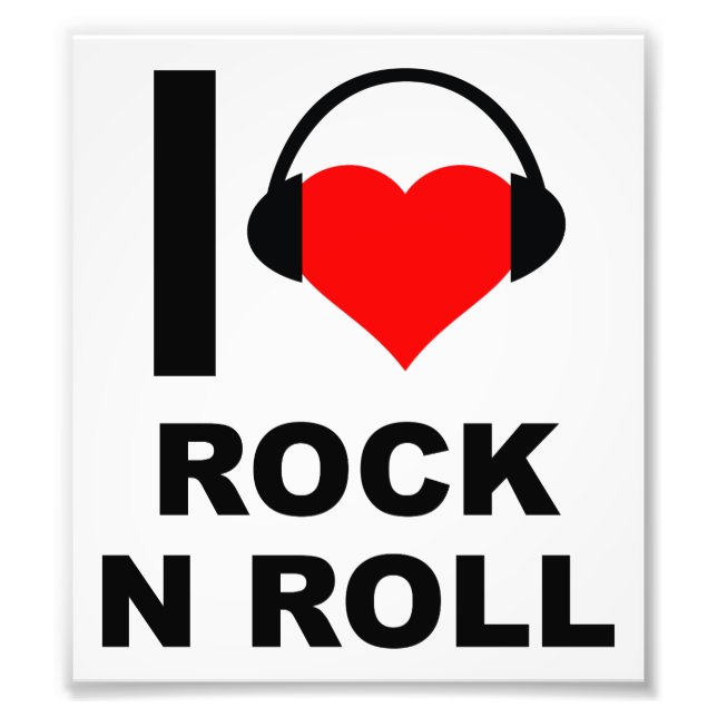 I Heart Rock Funny Poster (Front)