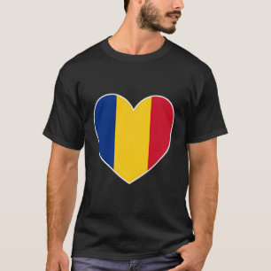 I Heart Romania - Fun Romanian Flag Heart T-Shirt