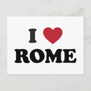 I Heart Rome Italy Postcard