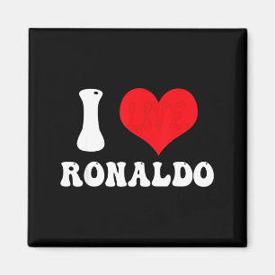 I Heart Ronaldos First Name Groovy D Valentines Magnet