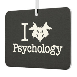 I Heart (Rorschach Inkblot) Psychology Car Air Freshener